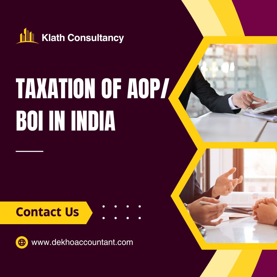 TAXATION OF AOP/BOI